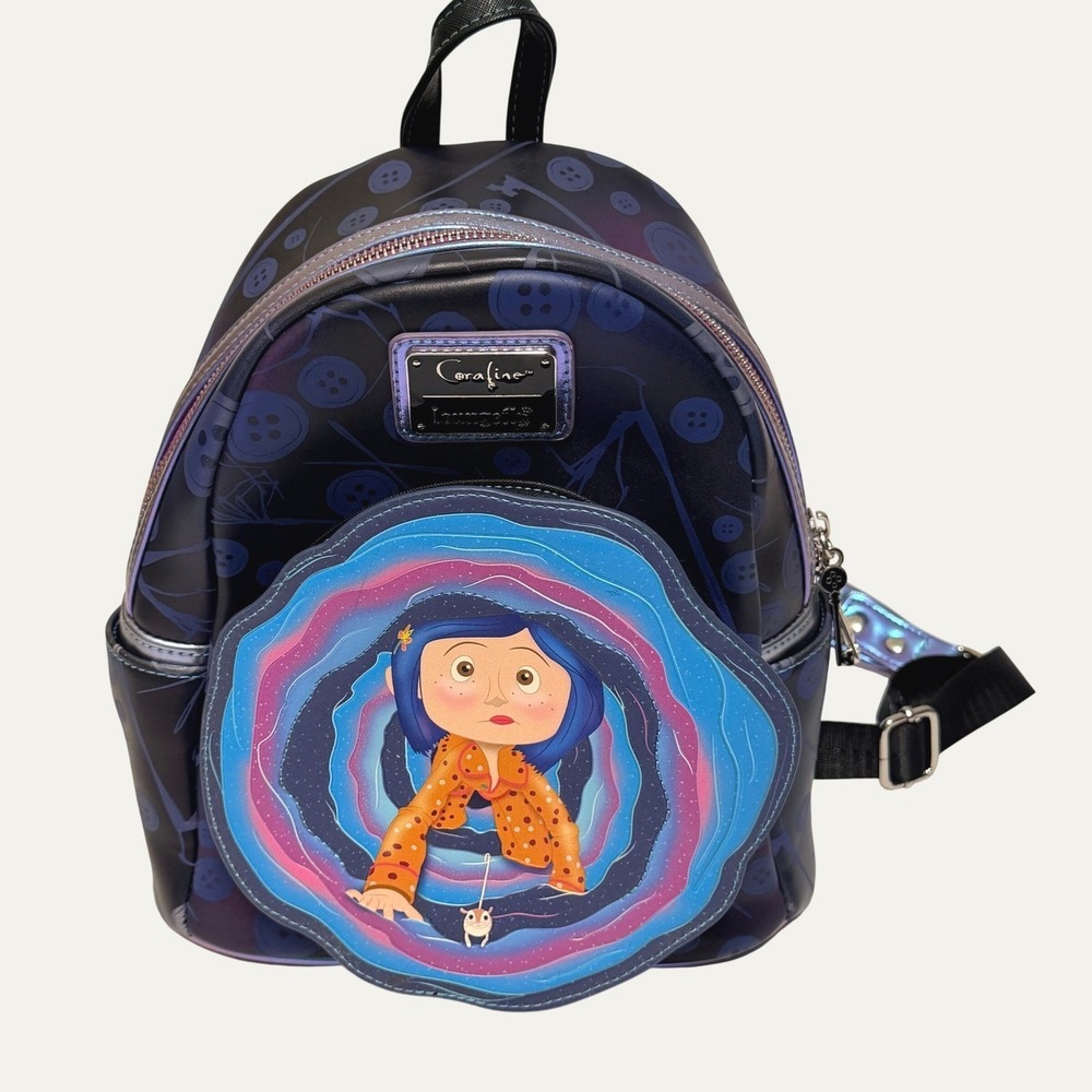 Loungefly Coraline Glow in the Dark Mini Backpack 'Other World Portal'